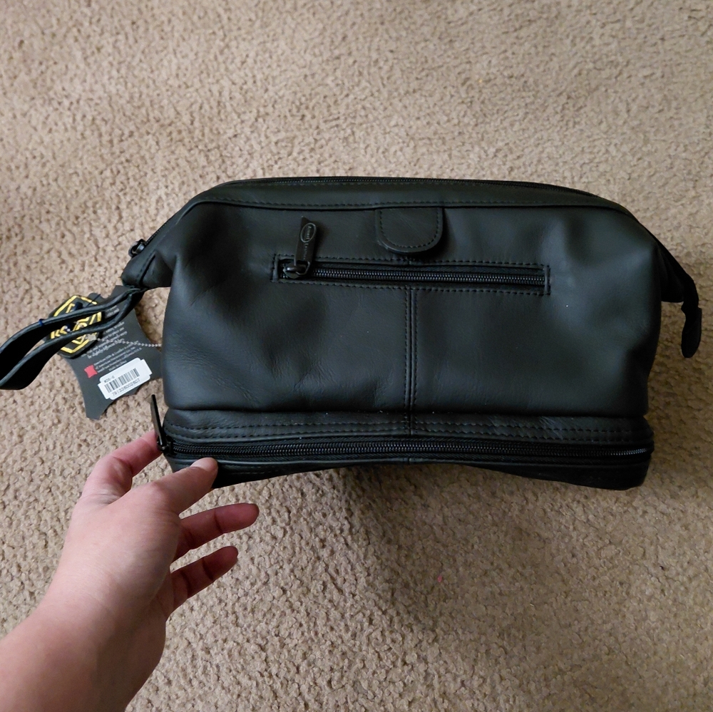 Ameri LEATHER Black Men's TRAVEL Bag NEW